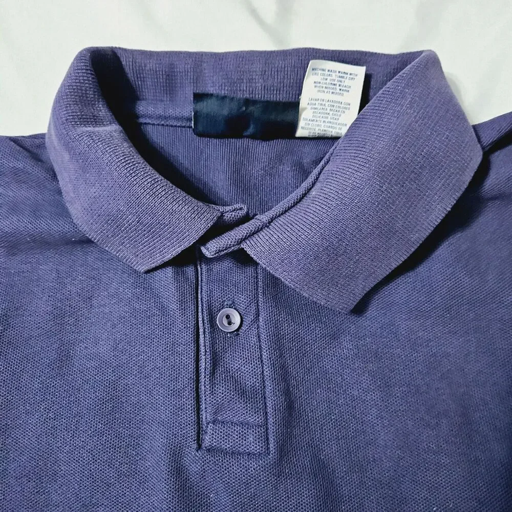 Apparatus Boys Polo Shirt Blue Size 18/20 Cotton Blend Short Sleeve Pullover